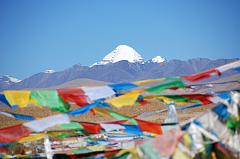 02 First View Of Mount Kailash With Prayer Flags